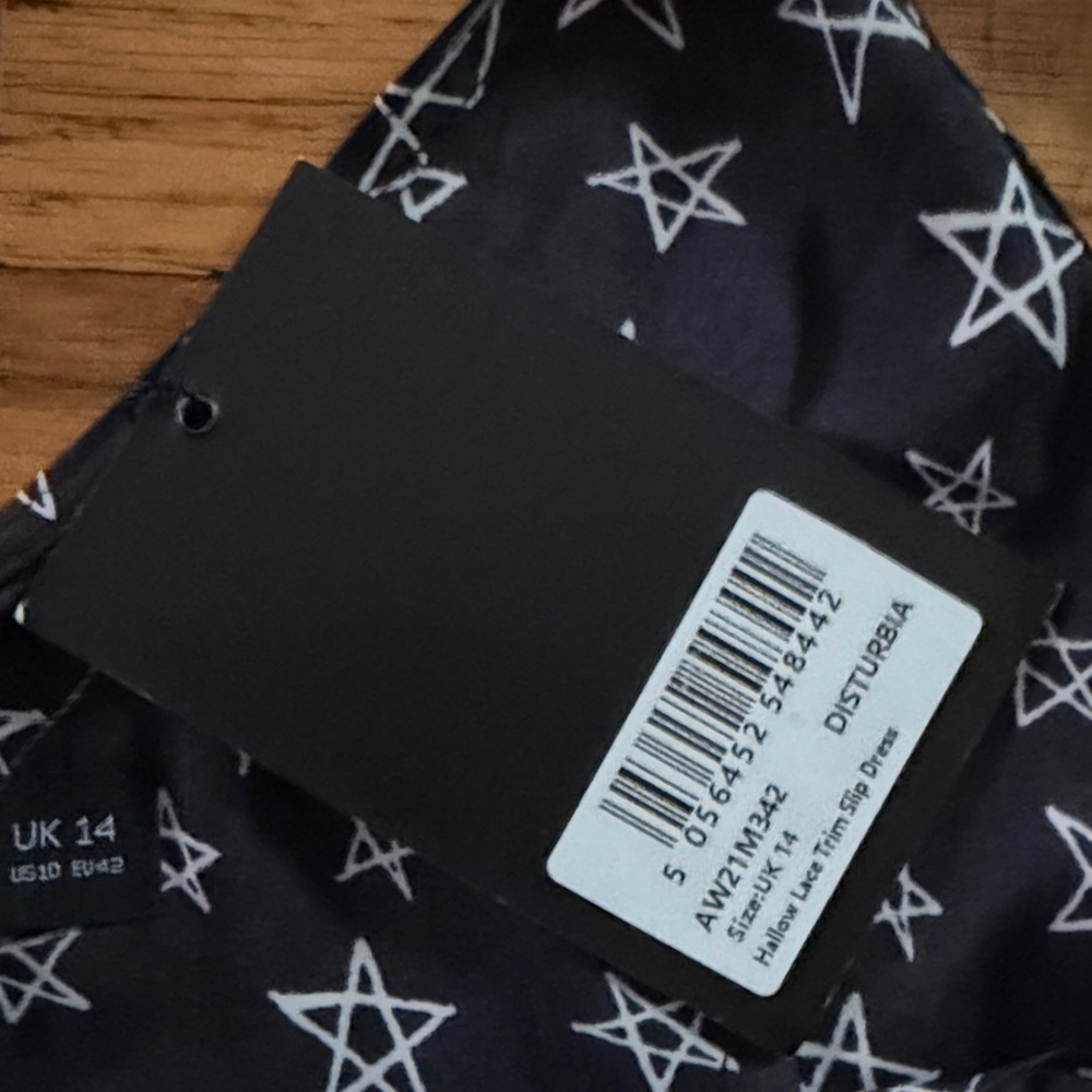 Hallow Lace Trim Slip Dress NWT UK 14 US size 10 - Picture 4 of 5